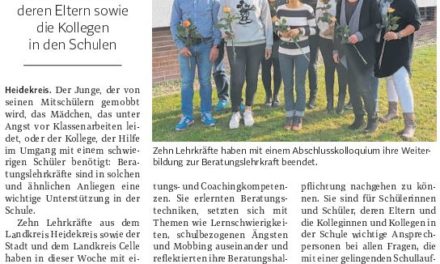 Beratungslehrkräfte ausgebildet