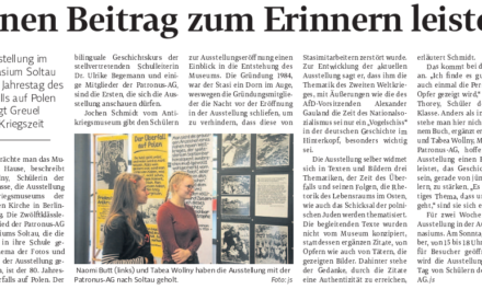 Einen Beitrag zum Erinnern leisten