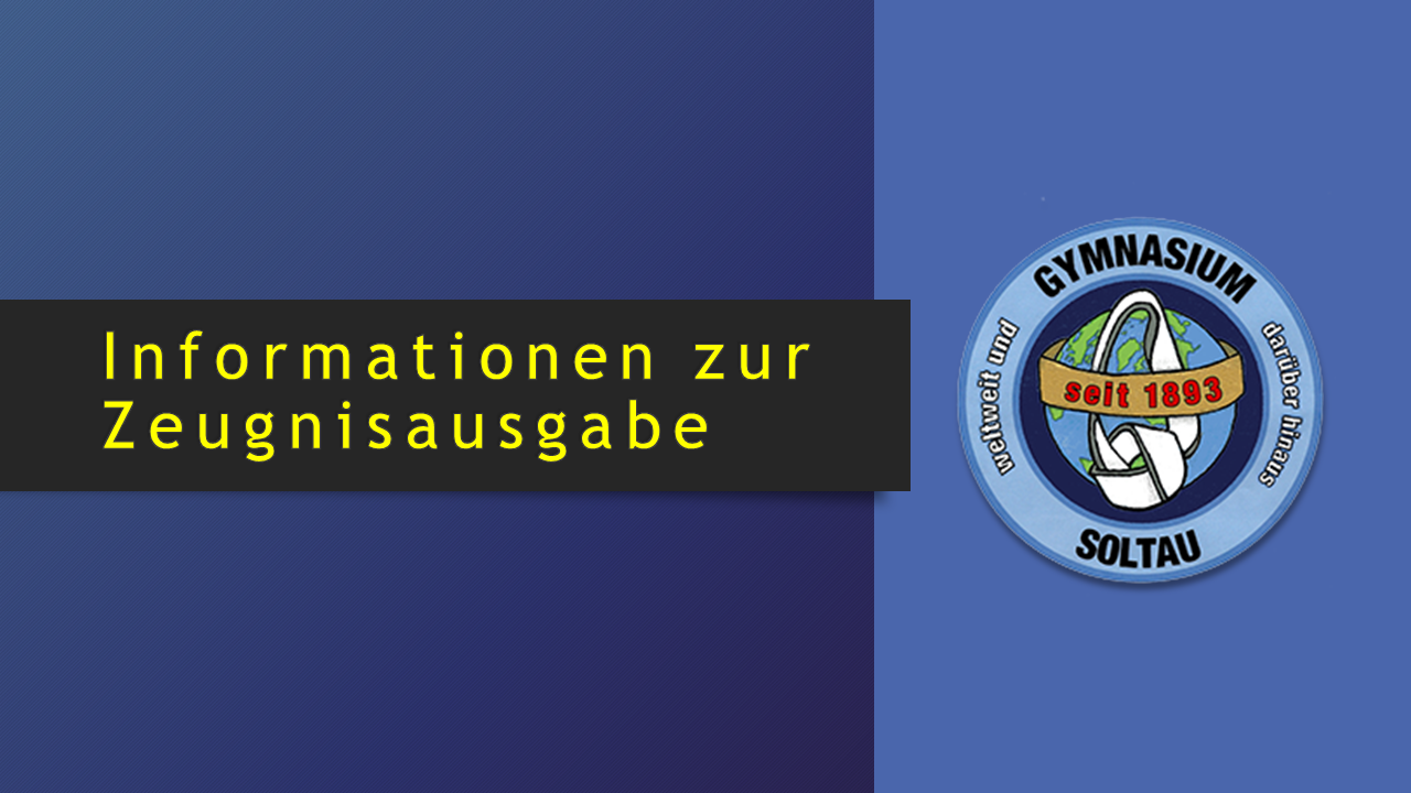 Zeugnisausgabe