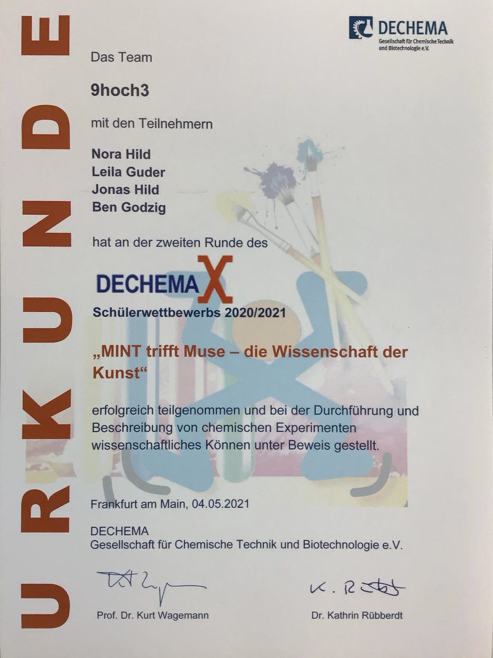Urkunde-Dechemax-2021