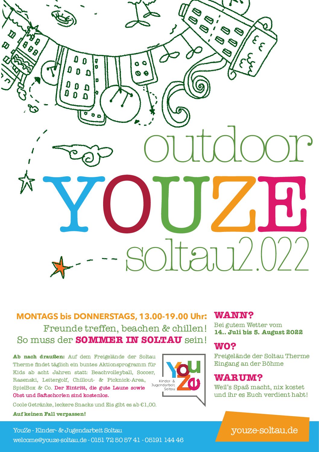 Outdoor Programm des YouZe